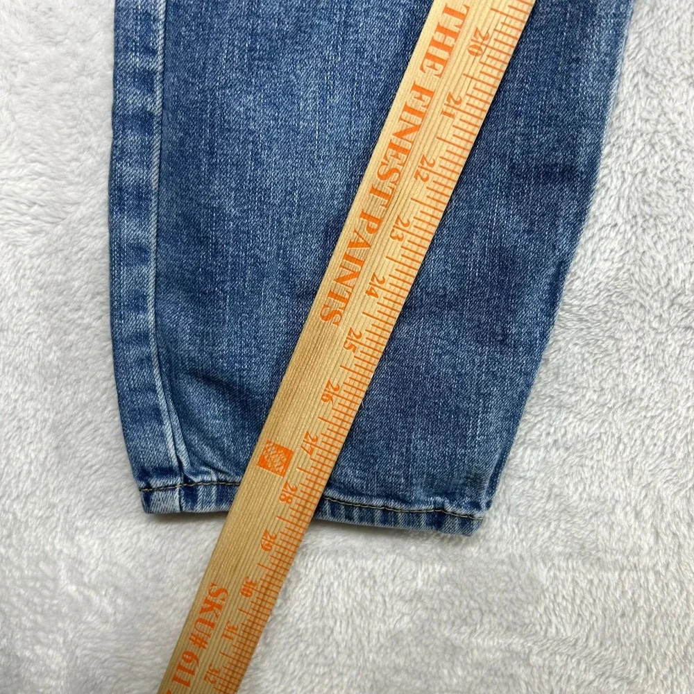 Levi's 512 Tapered Jeans Men's Blue Denim Slim Fit Stretch Zip Fly Y2K - 34X28.5